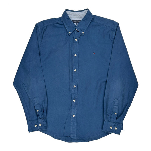 Tommy Hilfiger Shirt - Large Blue Cotton