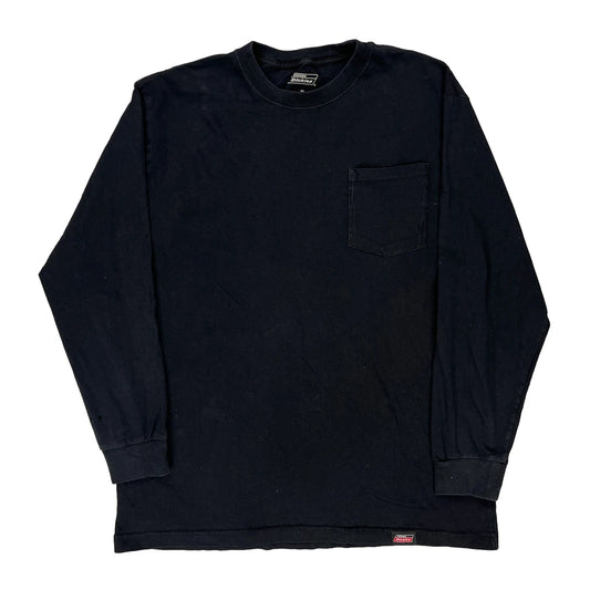 Dickies Long Sleeve T-Shirt - XL Black Cotton