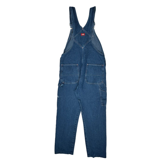 Vintage Workwear Dickies Cargo Dungarees - 38W 30L Blue Cotton