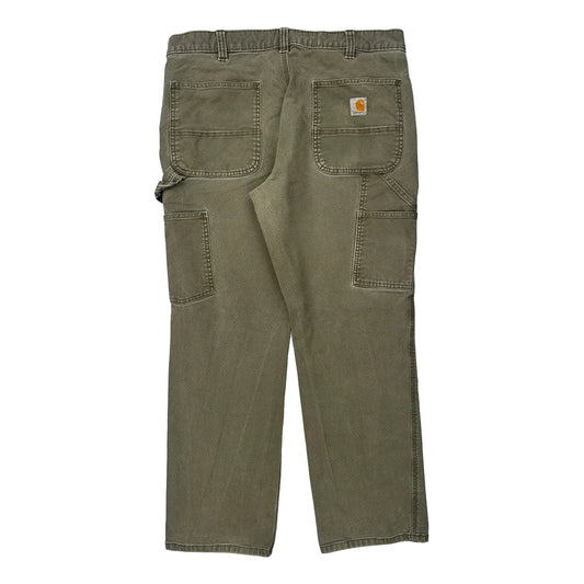 Carhartt Carpenter Trousers - 34W 32L Grey Cotton