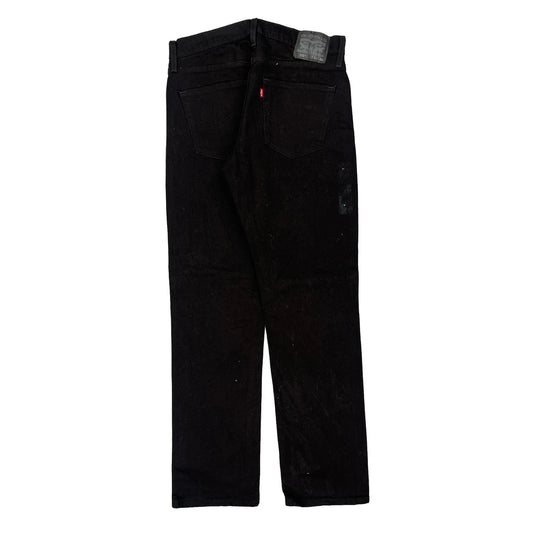 Levis Jeans - 32W 34L Black Cotton