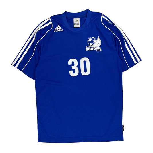 Bay Soccer Club Adidas Football Jersey - Small Blue Polyester