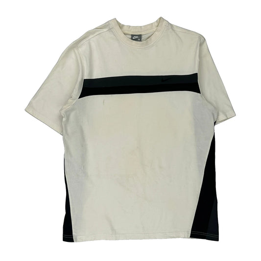 Nike T-Shirt - Medium Black Cotton