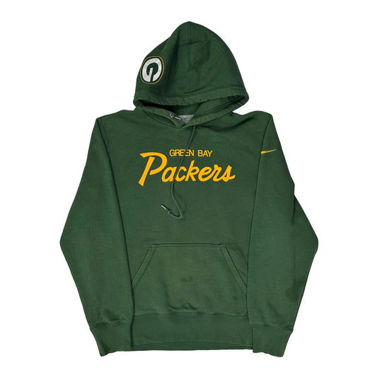 Green Bay Packers Nike Graphic Hoodie - XL Green Cotton Blend