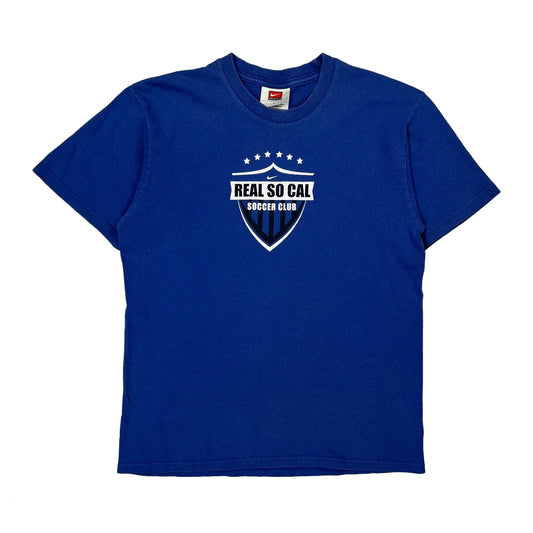 Vintage Real So Cal Soccer Club Nike Football T-Shirt - Large Blue Cotton