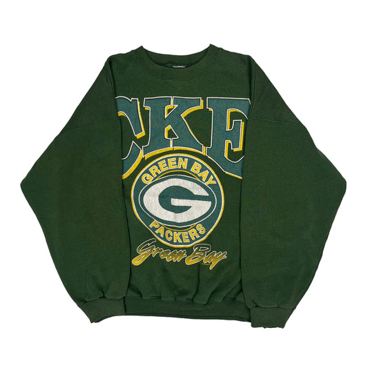 Green Bay Packers Unbranded Nfl Sweatshirt - Large Green Cotton