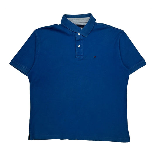 Vintage Tommy Hilfiger Polo Shirt - XL Blue Cotton