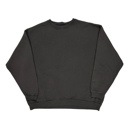 Blank Unbranded Sweatshirt - XL Black Cotton