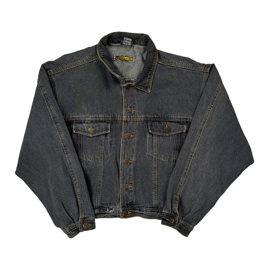 Western Star Cropped Denim Jacket - Large Grey Denim
