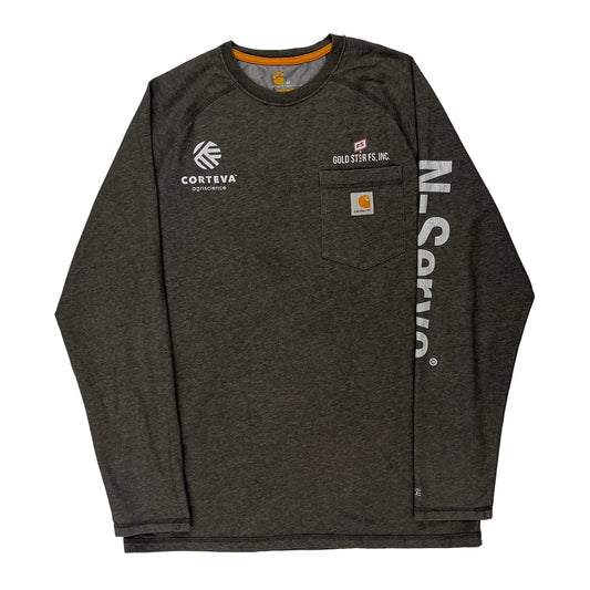 Corteva Agriscience Carhartt Long Sleeve T-Shirt - Medium Grey Cotton