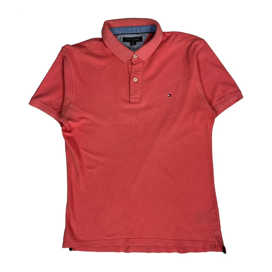 Tommy Hilfiger Polo Shirt - Medium Red Cotton