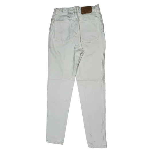512 Levis Slim Fit Jeans - 28W UK 8 White Cotton