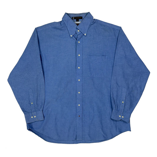 Vintage Tommy Hilfiger Shirt - XL Blue Cotton