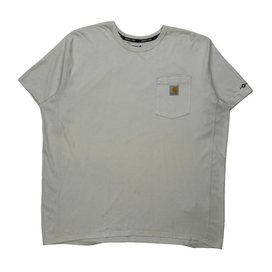 Vintage Carhartt T-Shirt - XL White Cotton