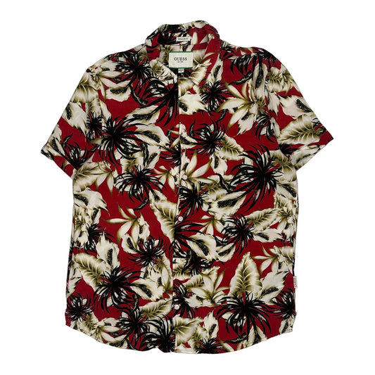 Guess Floral Hawaiian Shirt - Medium Multicoloured Cotton