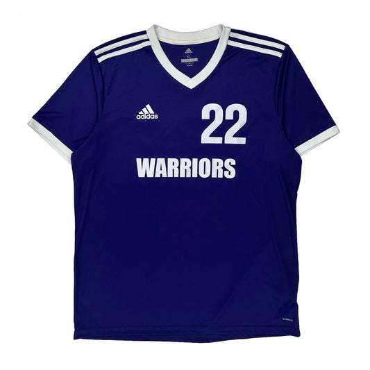 Vintage Warriors Adidas Football Shirt - XL Purple Polyester