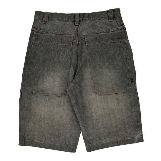 Joe Boxer Denim Shorts - 32W 12L Grey Cotton Blend