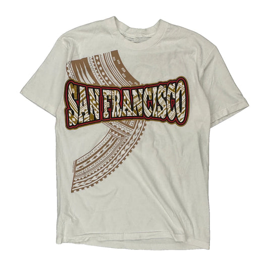 San Francisco Unbranded Single Stitch T-Shirt - Large Brown Cotton