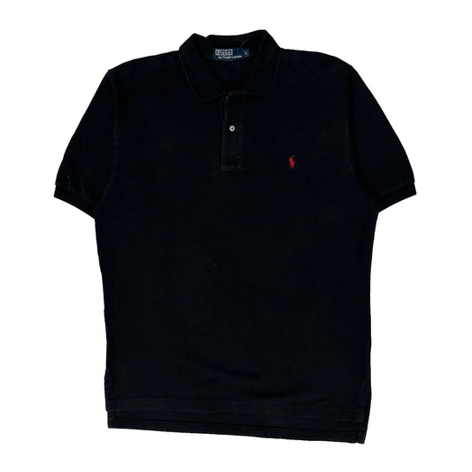 Polo By Ralph Lauren Polo Shirt - Large Black Cotton