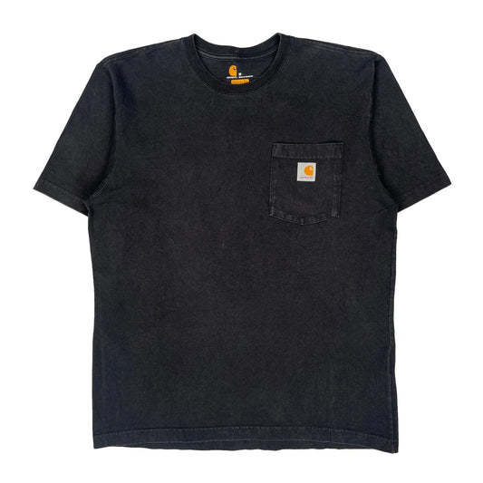 Carhartt T-Shirt - Medium Black Cotton