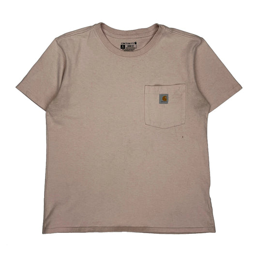 Vintage Loose Fit Carhartt T-Shirt - Medium Pink Cotton