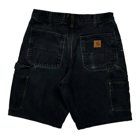 Vintage Carhartt Carpenter Shorts - 30W 11L Black Cotton