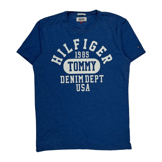Vintage Tommy Hilfiger Denim T-Shirt - Large Blue Cotton