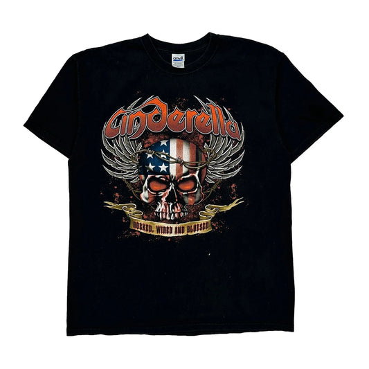 Cinderella Anvil Band T-Shirt - XL Black Cotton