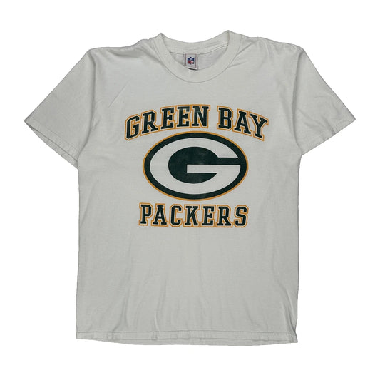 Vintage Green Bay Packers Nfl Football T-Shirt - Large White Cotton