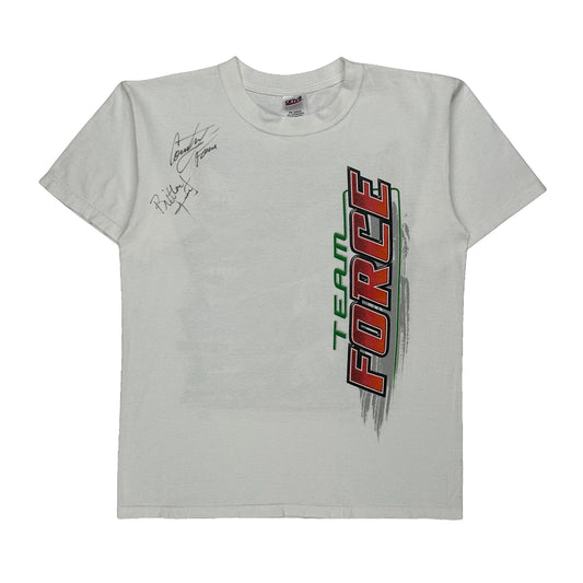 Team Force Anvil Graphic T-Shirt - Medium White Cotton