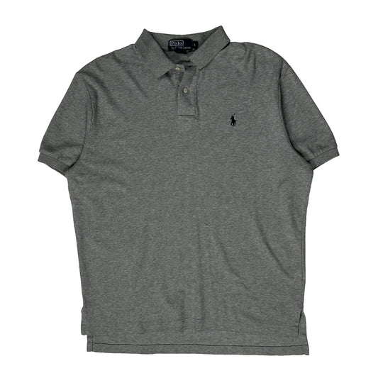 Polo By Ralph Lauren Polo Shirt - Large Grey Cotton