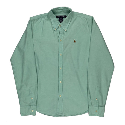 Ralph Lauren Slim Fit Shirt - Small Green Cotton