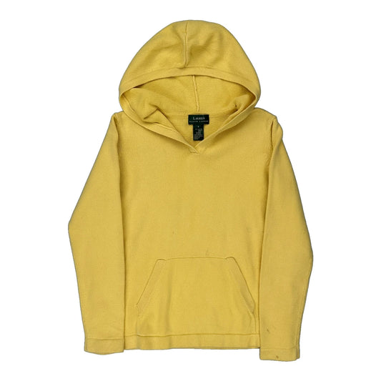 Ralph Lauren Hoodie - Small Yellow Cotton