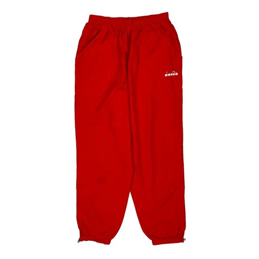 Diadora Joggers - Large Red Polyester
