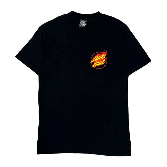 Santa Cruz Graphic T-Shirt - Small Black Cotton