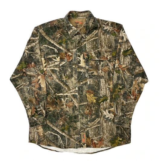 Red Head Flannel Shirt - XL Camo Cotton