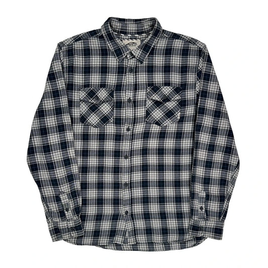 Vans Checked Flannel Shirt - XL Blue Cotton
