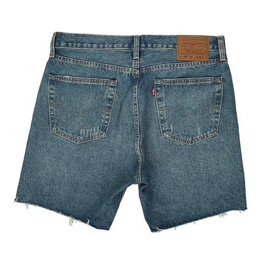 Levis Denim Shorts - 34W 9L Blue Denim