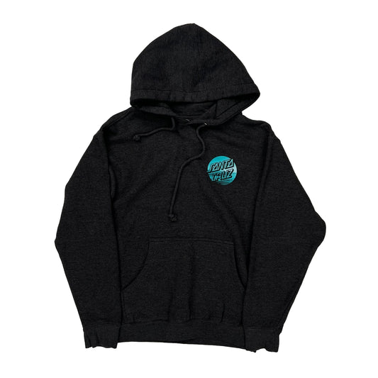 Santa Cruz Graphic Hoodie - Small Black Cotton Blend