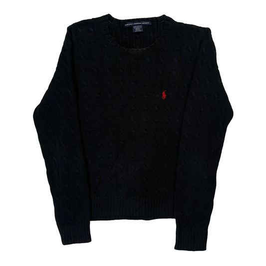 Ralph Lauren Sport Jumper - Small Black Wool