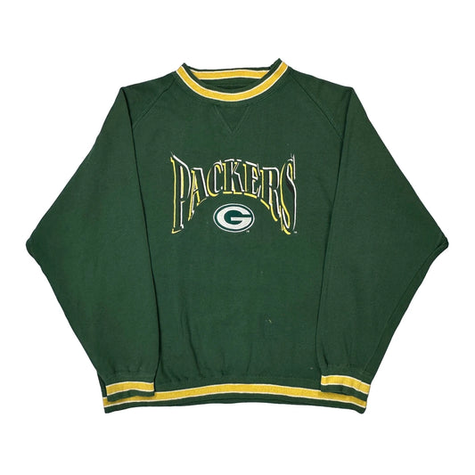 Vintage Packers Logo 7 Nfl Sweatshirt - XL Green Polyester Blend