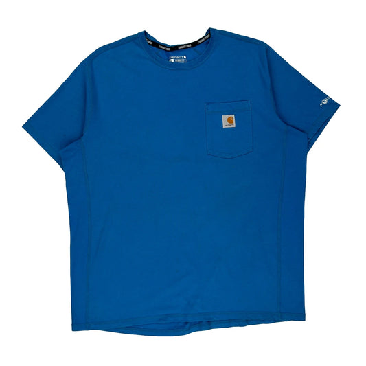 Carhartt T-Shirt - XL Blue Polyester