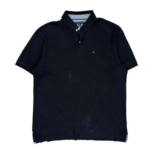 Tommy Hilfiger Polo Shirt - XL Black Cotton