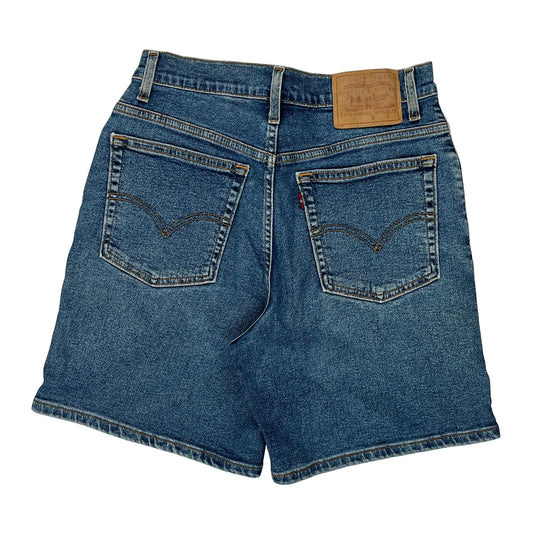 Levis Denim Shorts - 28W UK 10 Blue Denim