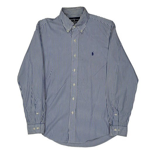 Ralph Lauren Striped Shirt - Medium Blue Cotton