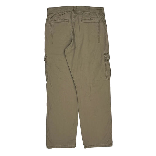 Wrangler Cargo Trousers - 32W 30L Khaki Cotton