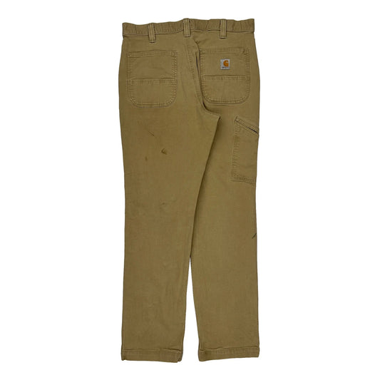 Carhartt Carpenter Trousers - 32W 32L Khaki Cotton