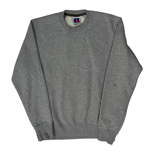 Russell Athletic Sweatshirt - Medium Grey Cotton Blend