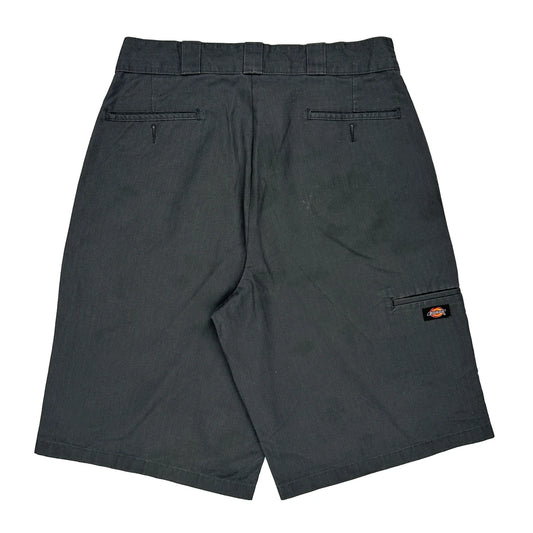 Dickies Cargo Shorts - 34W 12L Grey Cotton Blend