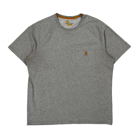 Relaxed Fit Carhartt T-Shirt - Large Grey Cotton